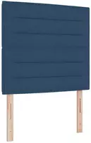Spyruoklinė lova su čiužiniu Mėlyna 90 x 200 cm Audinys