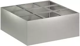 Sodo vazonas Sidabrinė 100 x 100 x 40 cm Nerūdijantis plienas