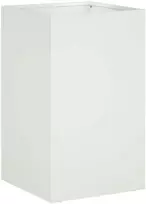 Sodo vazonas Balta 30 x 30 x 50 cm Šaltai valcuotas plienas