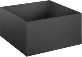 Sodo vazonas 2 vnt. Juoda 60 x 60 x 30 cm