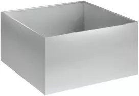 Sodo vazonas Sidabrinė 60 x 60 x 30 cm Galvanizuotas plienas