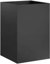 Sodo vazonas Juoda 40 x 40 x 75 cm Šaltai valcuotas plienas
