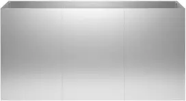 Sodo vazonas Sidabrinė 120 x 40 x 60 cm Galvanizuotas plienas