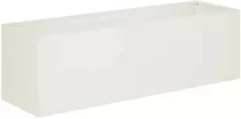 Sodo vazonas Balta 100 x 30 x 30 cm Šaltai valcuotas plienas