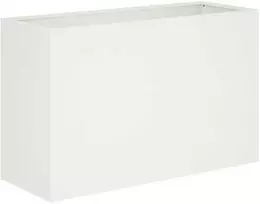 Sodo vazonas Balta 80 x 30 x 40 cm Šaltai valcuotas plienas