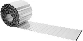 vidaxl Vejo kraštas 5 m x 20 cm Galvanizuotas plienas Sidabrinė