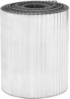 vidaxl Vejo kraštas 10 m x 15 cm Galvanizuotas plienas Sidabrinė
