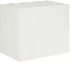 Sodo vazonas Balta 50 x 40 x 50 cm Šaltai valcuotas plienas