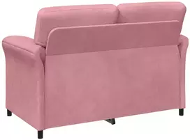 Sofa Sofos komplektas 2 vnt. Rožinė Aksomas