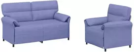 Sofa Sofos komplektas 2 vnt. Džinsinės mėlynos Audinys