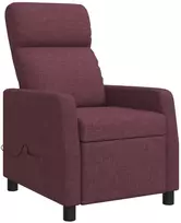 Fotelis Masažinis atlošiamasis krėslas Violetinė Audinys