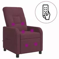 Fotelis Masažinis atlošiamasis krėslas Violetinė Audinys