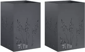 Sodo vazonas 2 vnt. Antracito 50 x 50 x 75 cm