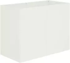 Sodo vazonas Balta 80 x 40 x 60 cm Šaltai valcuotas plienas