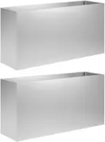 Sodo vazonas 2 vnt. Sidabrinė 100 x 30 x 50 cm