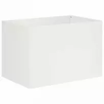 Sodo vazonas Balta 60 x 40 x 40 cm Šaltai valcuotas plienas