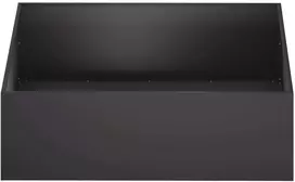 Sodo vazonas 2 vnt. Juoda 100 x 100 x 30 cm