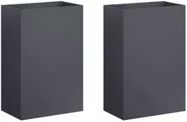 Sodo vazonas 2 vnt. Antracito 40 x 30 x 75 cm