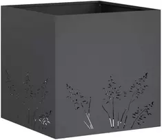 Sodo vazonas Antracito 50 x 50 x 49 cm Šaltai valcuotas plienas
