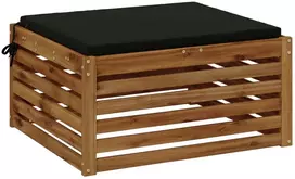 Sėdynių pagalvėlės SOEST 100% poliesteris Juoda 80 x 80 x 3 cm