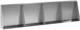 Sienelė 4 vnt. 40 x 12 x 40 cm Galvanizuotas plienas Sidabrinė