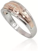 Diamond Sky Jewelry Auksinis žiedas su deimantais „Compliance“