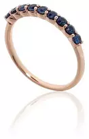 Diamond Sky Jewelry Auksinis žiedas su safyrais „Atėnė IX“