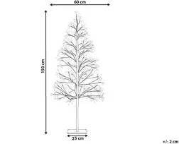 Beliani Sodo LED dekoracija LONKARI Medelis 150 cm Ruda