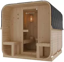 Juskys Barrel pirtis Nolvik XXL, 3.6 kW krosnelė
