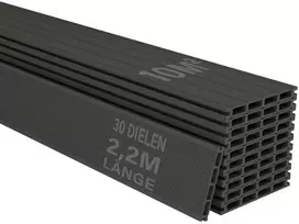 Juskys WPC terasos lentos 10 m² pilkos spalvos