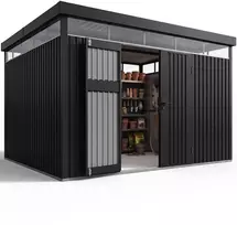 Juskys Sodo namelis Luzern XL 12 m² antracito spalvos