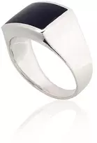 Diamond Sky Jewelry Vyriškas sidabrinis žiedas su oniksu „Bastian V“