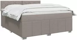Lova LED lovos čiužinys su LED apšvietimu Taupe 180 x 200 cm Audinys