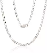Sidabrinė grandinėlė Curb 2.5 mm , briaunų apdirbimas deimantu - 2.5 mm. - 60 - 6.3 g.