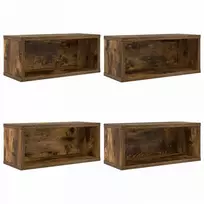 CD saugojimo stovas 4 vnt. Dūminio ąžuolo 40 x 17 x 17 cm