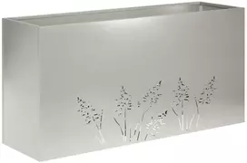 Sodo vazonas Sidabrinė 100 x 30 x 49 cm Nerūdijantis plienas