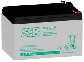 Akumuliatorius (AGM) SSB SBL (12Ah, 12V, F2, VRLA)