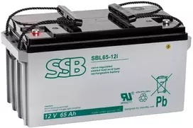 Akumuliatorius (AGM) SSB SBL (65Ah, 12V, F13 M6, VRLA)