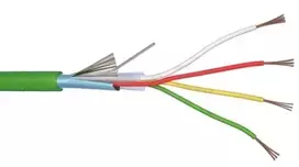 Apsauginis kabelis CAVI FERMI 4x0.22 (Lūdytas, ekranuotas, LZSH, Cca, 100m)