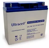 Akumuliatorius Ultracell UL18-12 (18 Ah, 12V)