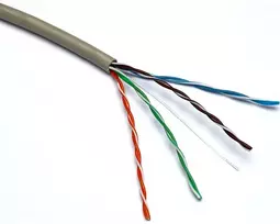 Kabelis ryšio Excel 100-065 Cat5 U/UTP (PVC, ECA, pilkas, ritė 305m.)