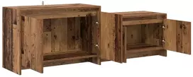 TV staliukas Televizoriaus spintelė 147 x 35 x 50 cm Sendintos medienos