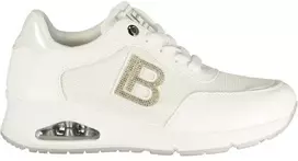 Balta sneakersy moterims Laura Biagiotti su kryształkami
