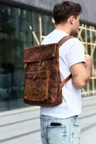 Brangus odinys 15,6 colių nešiojamam kompiuteriui, didelis A4 talpus, rudas, premium Beltimore N20.