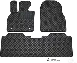 Kilimėliai QuiltyMats TESLA MODEL 3 2017+ (3 vnt.), Juodas-Juodas /11-16