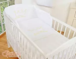 Patalynės komplektas 3 dalių baltas Little Prince/Princess – saldžiam ir ramiam miegui