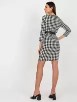 Suknelė-TW-SK-BL-1007.32P-juoda ir balta