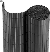 PVC balkono uždangalas 90x500 cm BARU antracito spalvos