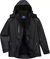 Striukė nuo lietaus Portwest S555, Dydis: XL, Pw spalvos: Juodas