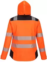 Žieminė vandeniui atspari PORTWEST PW382 striukė moterims, Dydis: XXXL, Pw spalvos: Oranžinis/Juodas